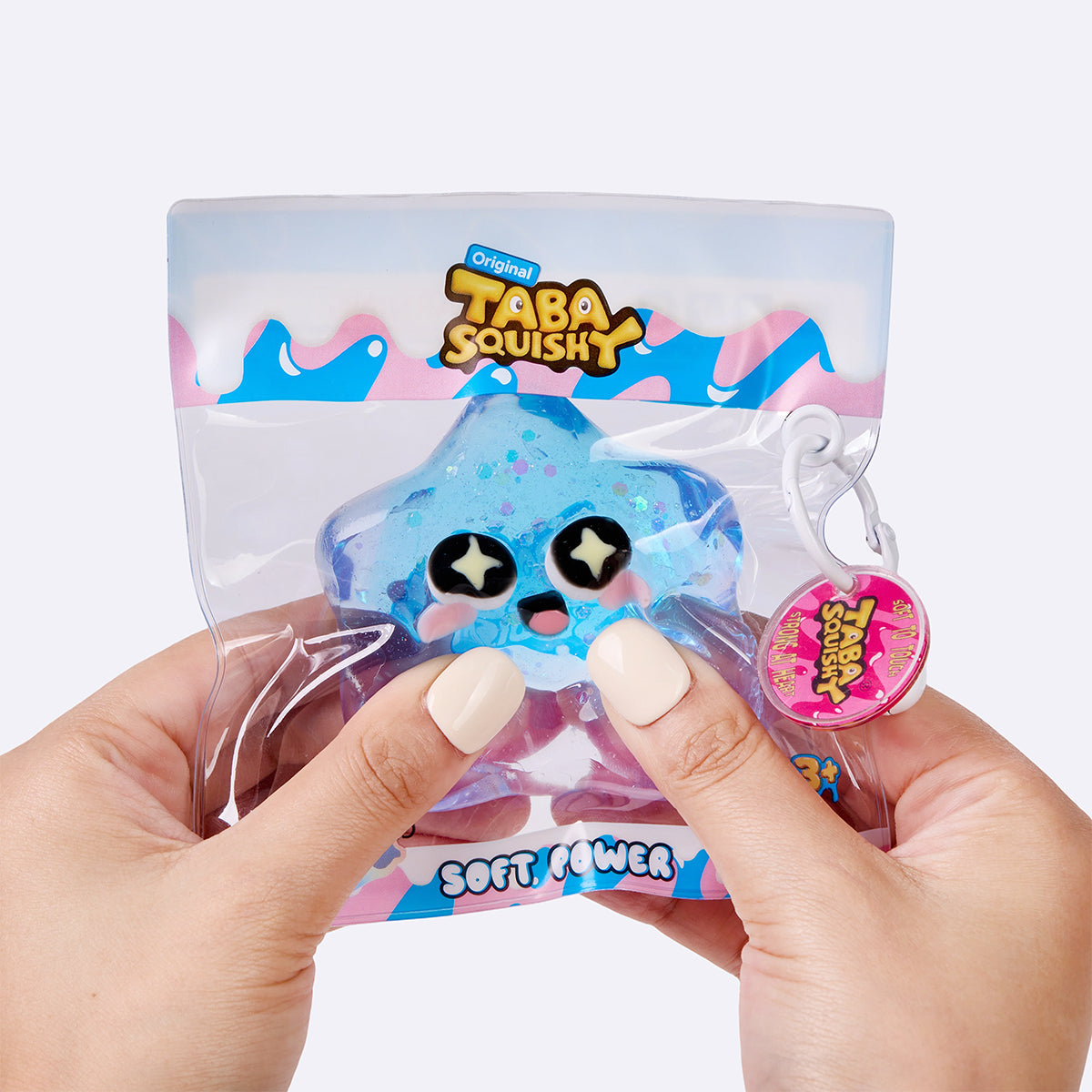 Blue Surprised Star Taba Squishy