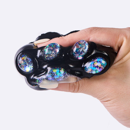 100g Black-bling Paw Taba Squishy