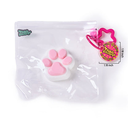 45g White-pink Paw Taba Squishy