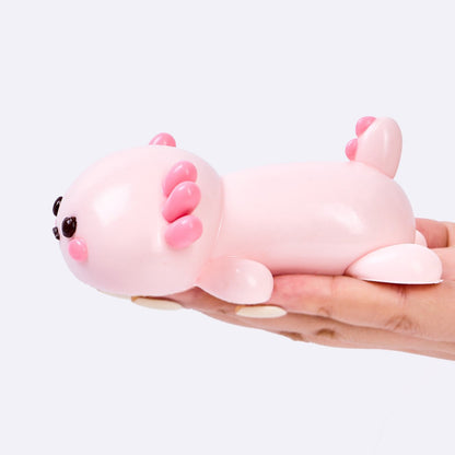 Pink Axolotl Taba Squishy