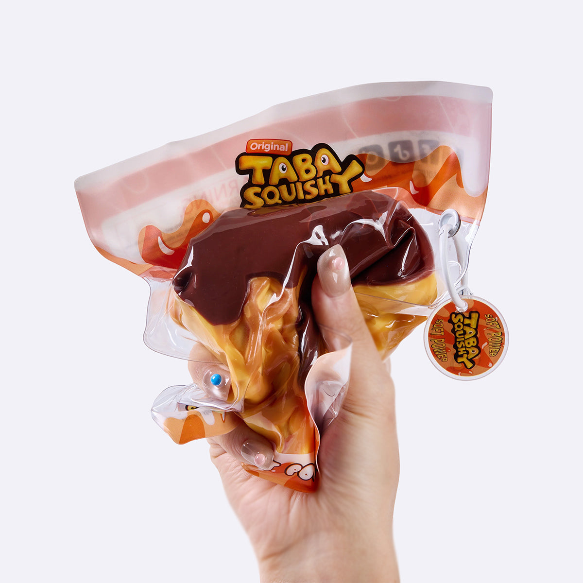 Chocolate Heart Waffle Taba Squishy