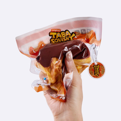 Chocolate Heart Waffle Taba Squishy