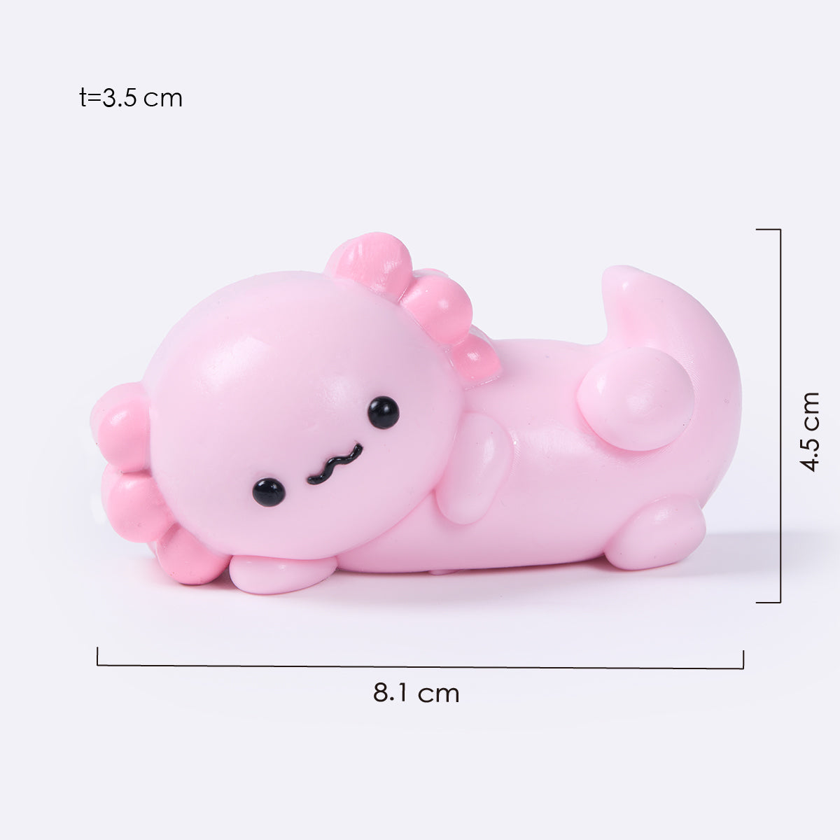 Side-Lying Axolotl Taba Squishy