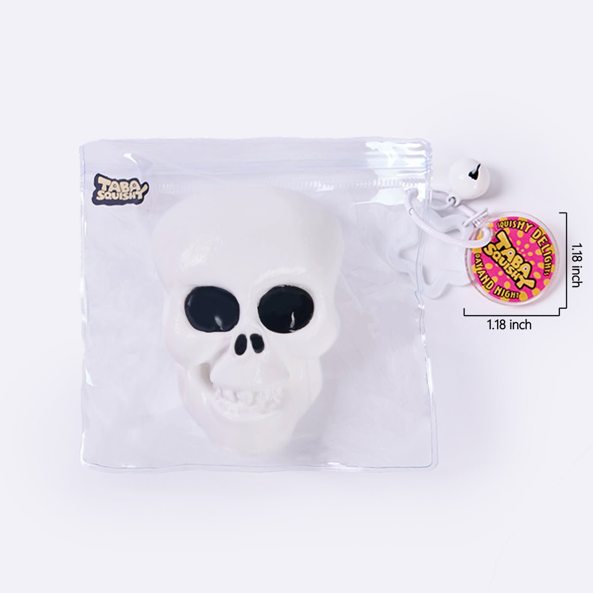 100g White Skull Taba Squishy