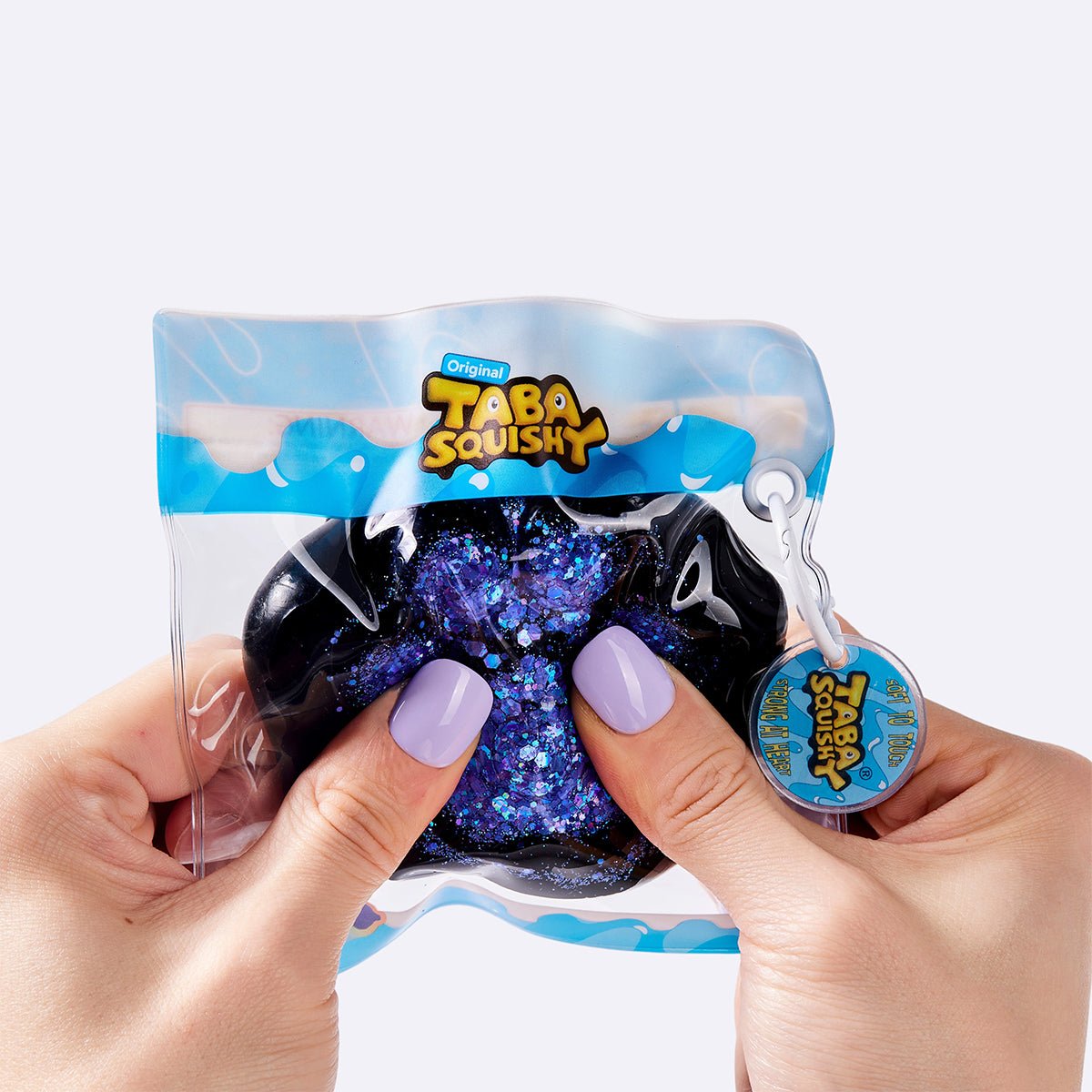Black Blue Purple Glitter Cat Paw