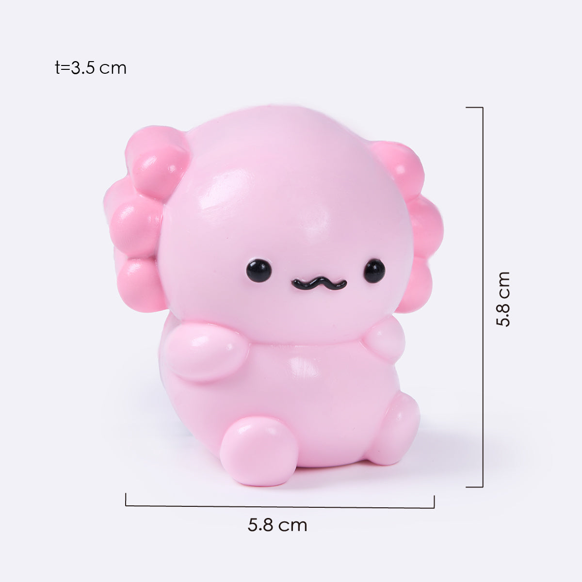 Sitting Axolotl Taba Squishy