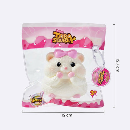 Creamy Hamster Princess Taba Squishy