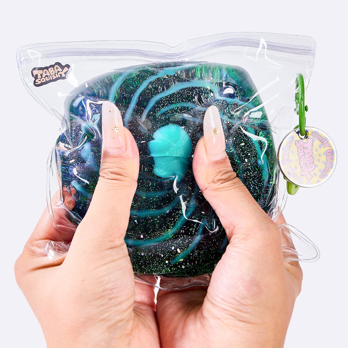 Nested Cyan Space Ice Cube Taba Squishy