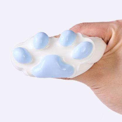 100g White-blue Paw Taba Squishy