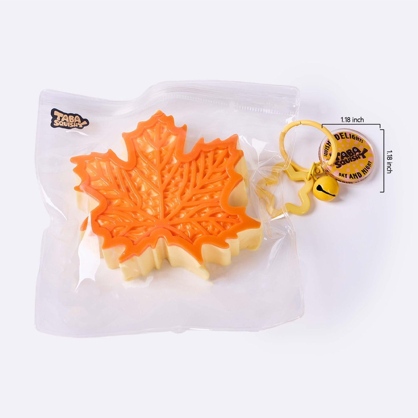 Orange Maple Leaf Taba Squishy