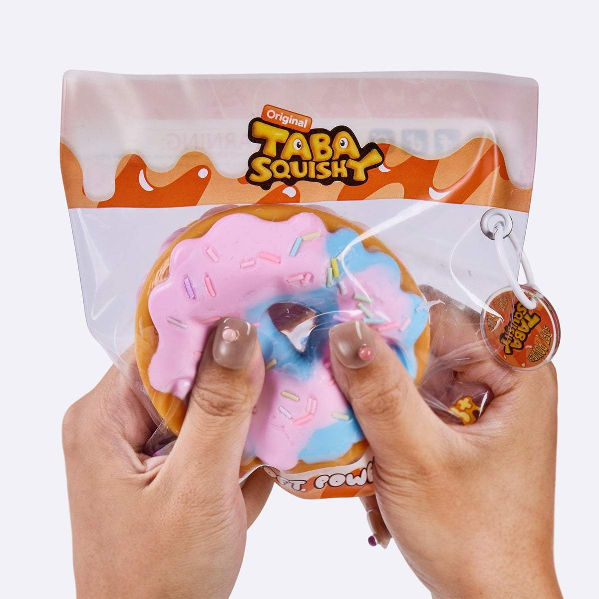 Rainbow Filled Donut Taba Squishy