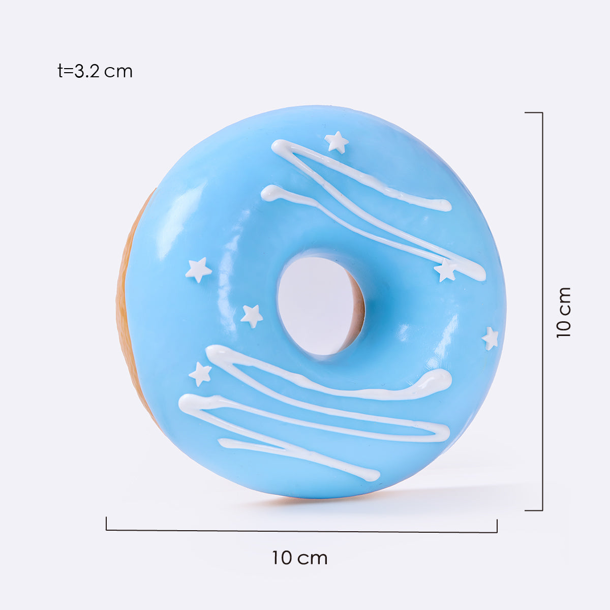 Jumbo Aqua Donut Taba Squishy