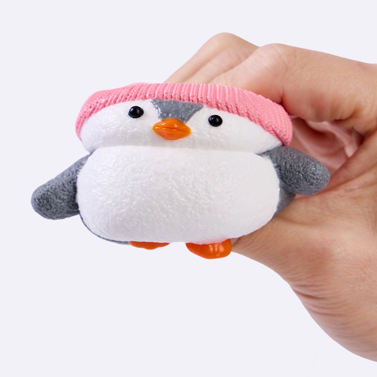 Penguin with Pink Hat Taba Squishy