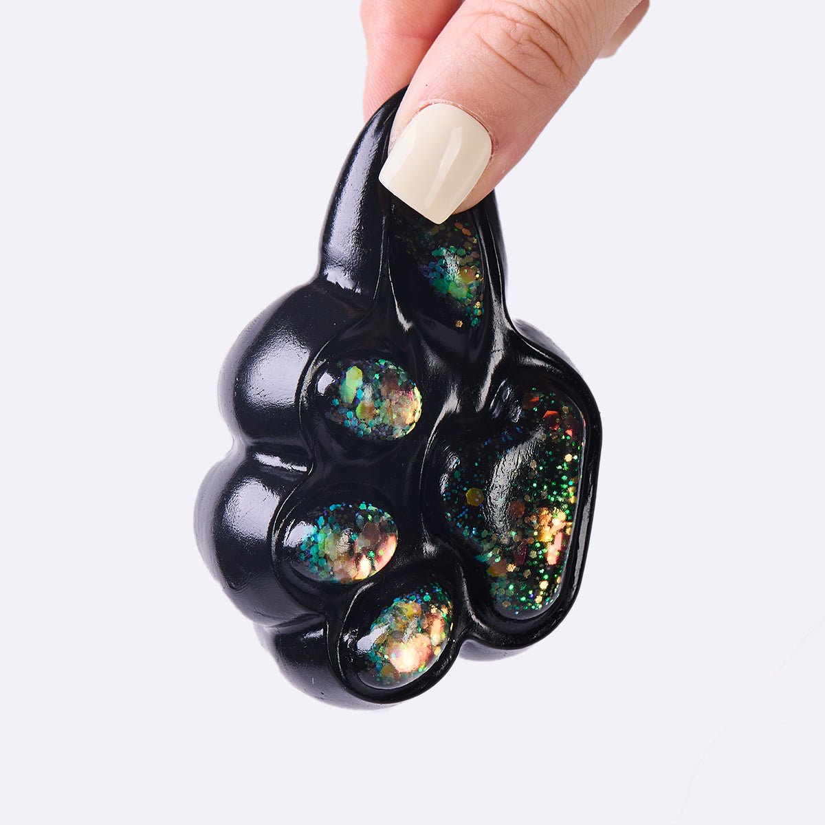 100g Black-bling Paw Taba Squishy