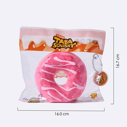 Jumbo Strawberry Pink Donut Taba Squishy