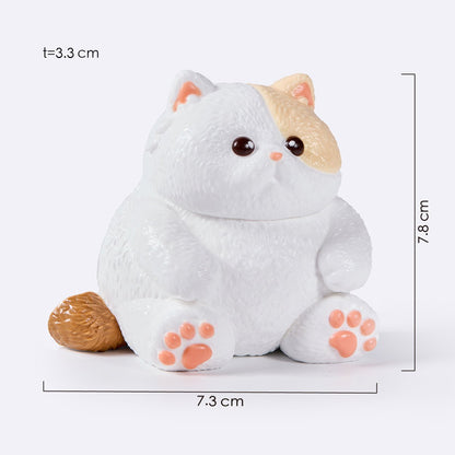 Chubby White Cat Taba Squishy