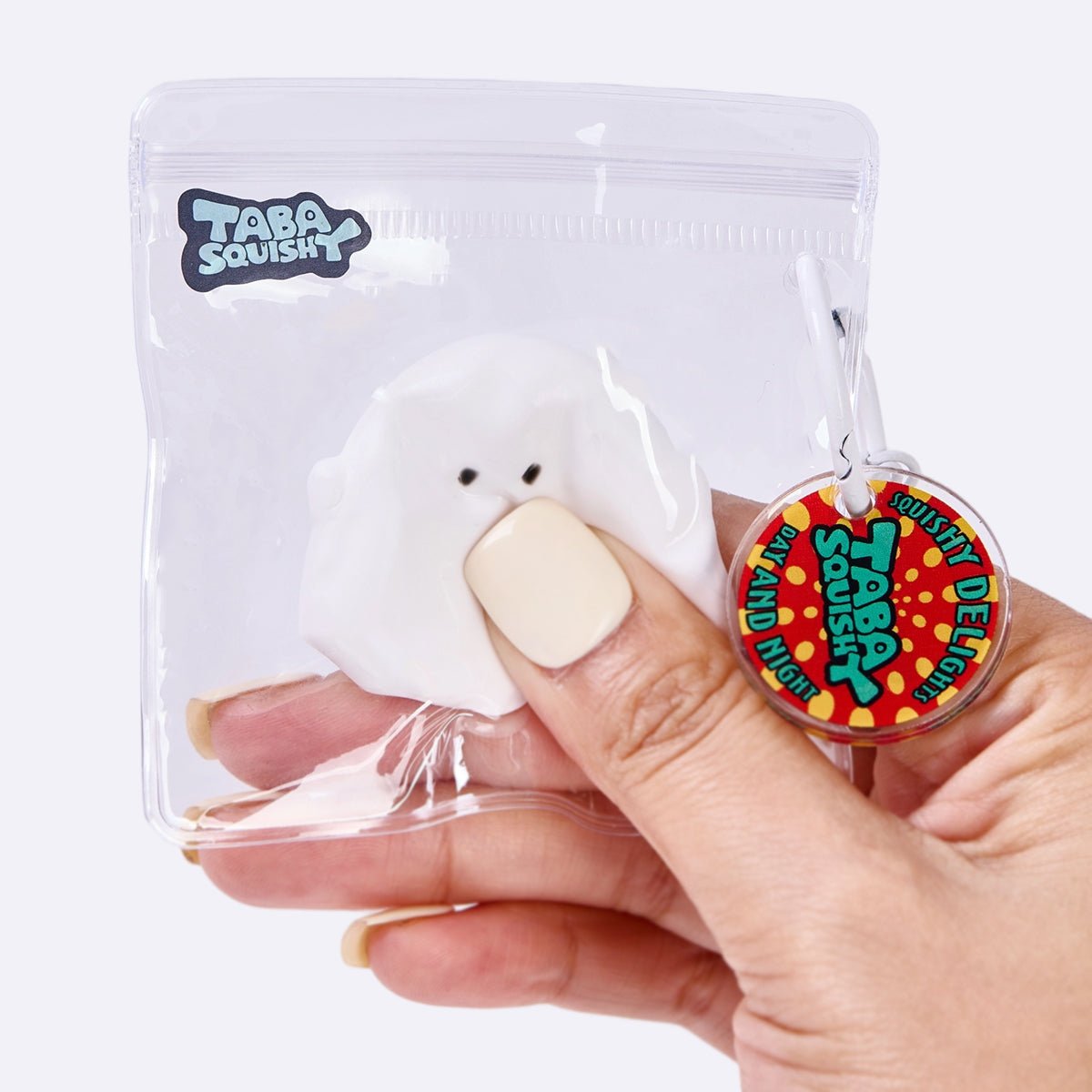 Mini White Ghost Taba Squishy