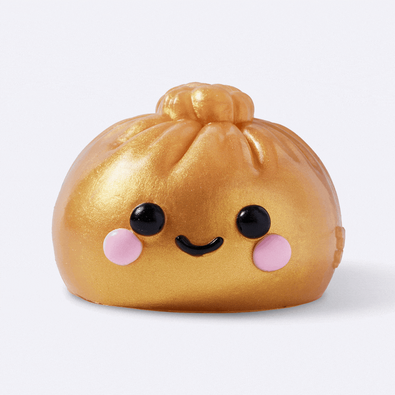 Golden 3D Mochi Dumpling