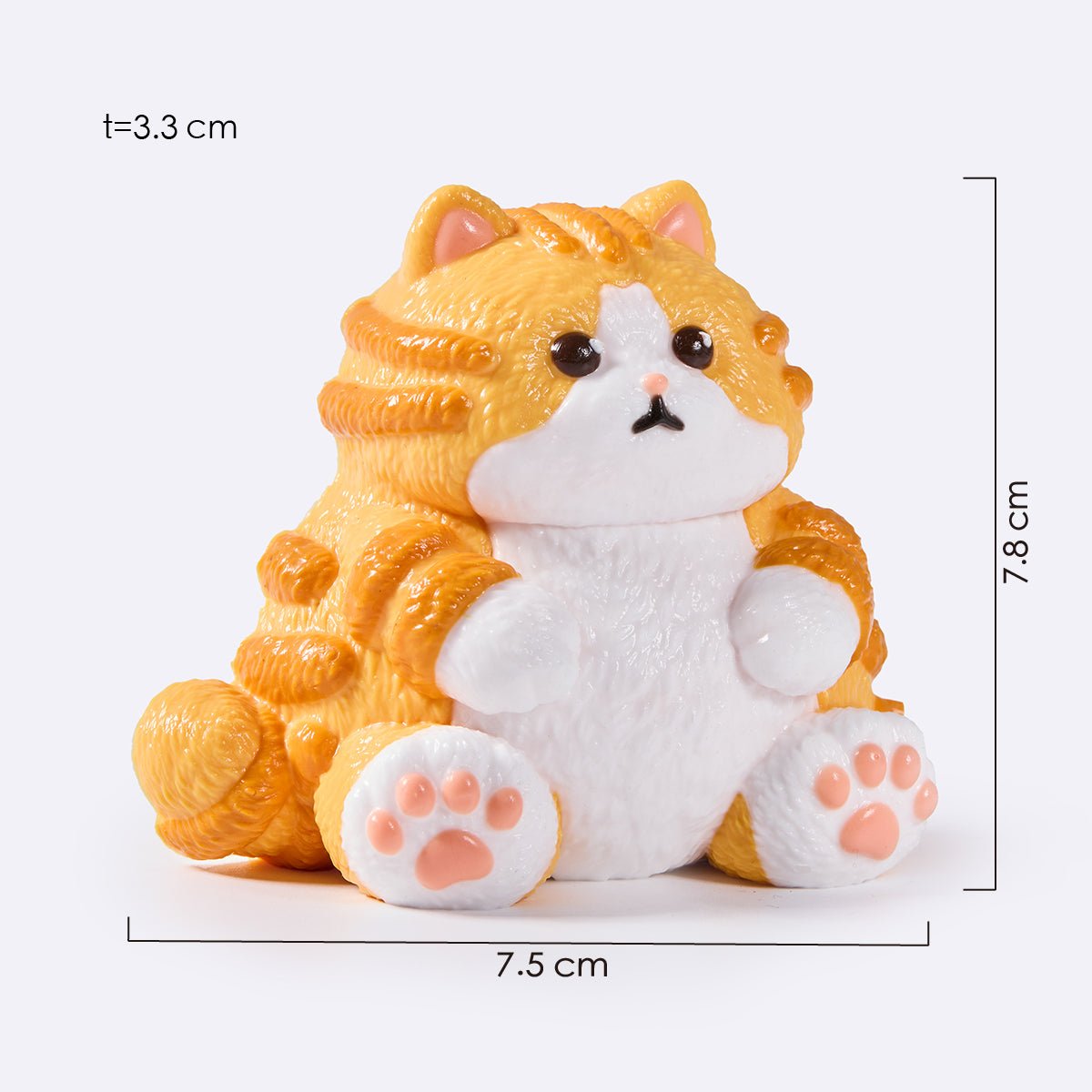 Chubby Orange Cat Taba Squishy