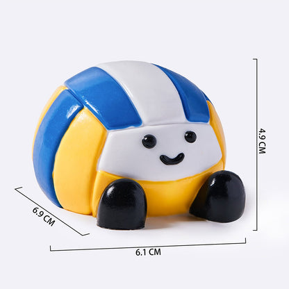 JC Blue & Yellow Volleyball Taba Squishy