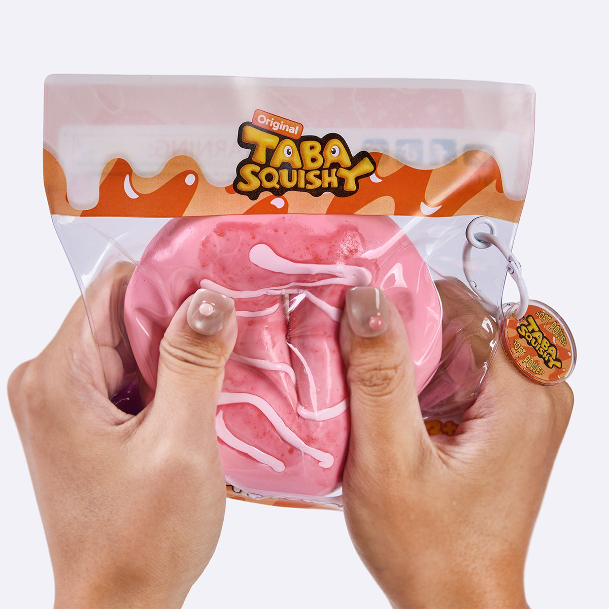 Jumbo Strawberry Pink Donut Taba Squishy
