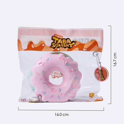 Jumbo Pink Mint Donut Taba Squishy