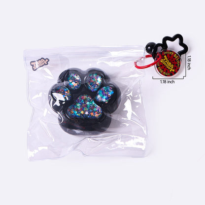 100g Black-bling Paw Taba Squishy