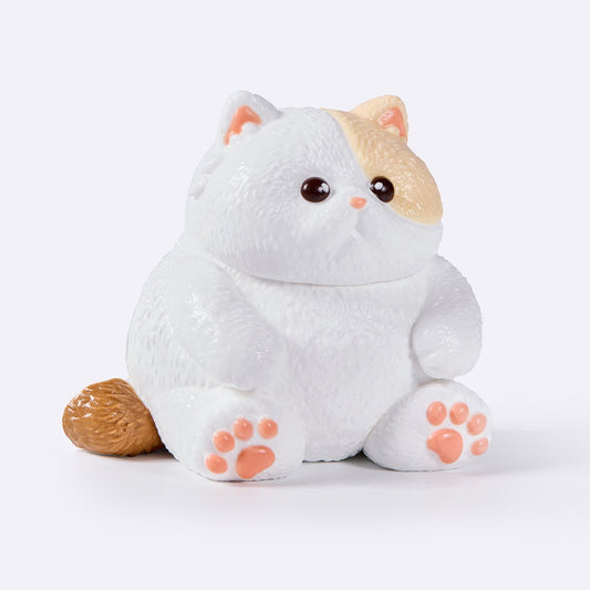 Chubby White Cat Taba Squishy