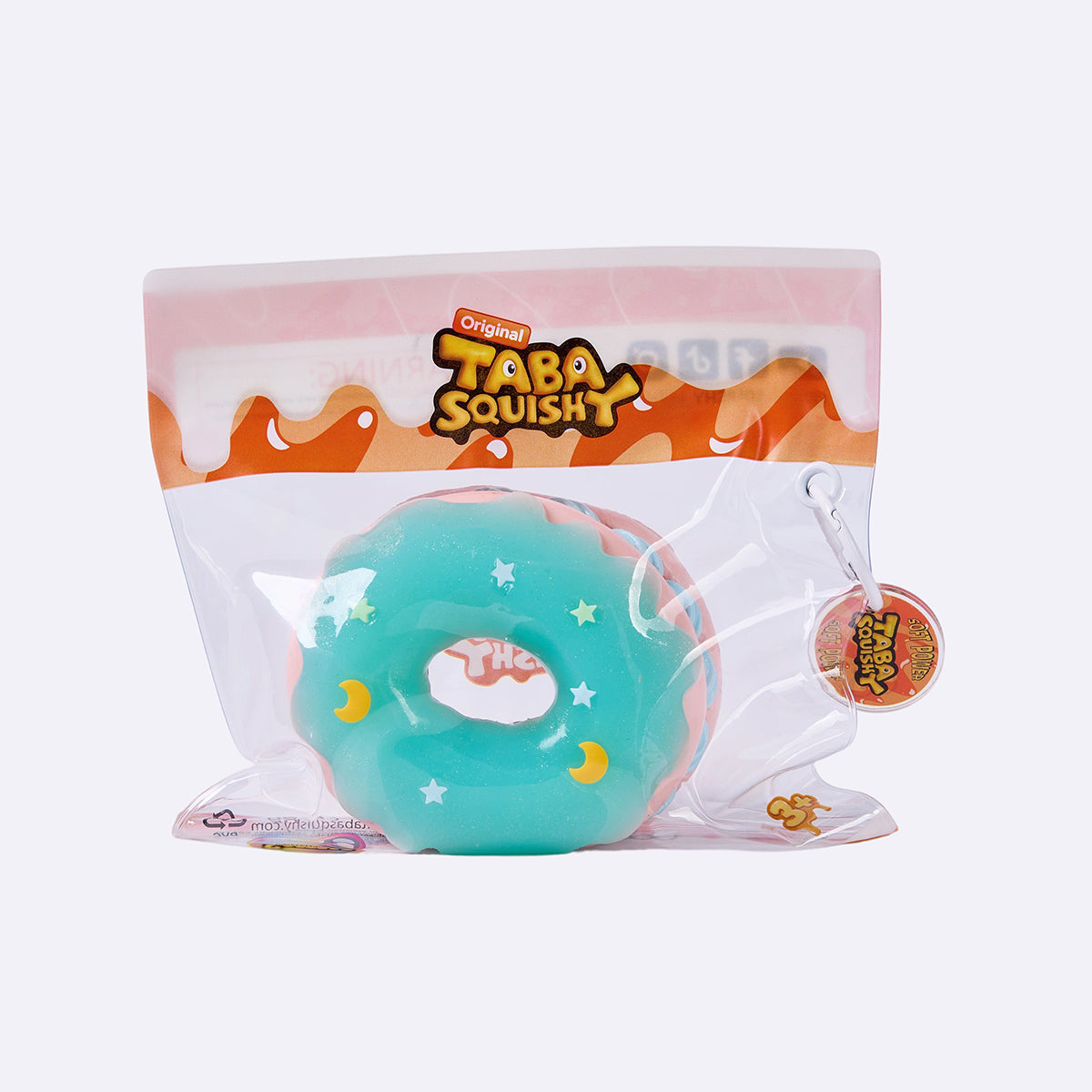 Pink Mint Filled Donut Taba Squishy