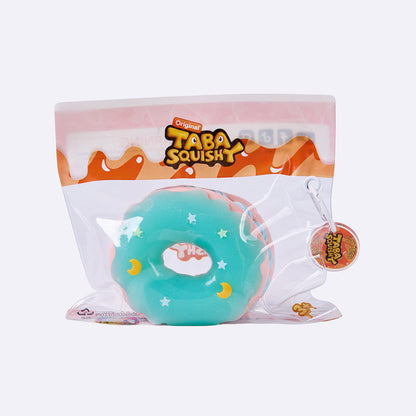 Pink Mint Filled Donut Taba Squishy