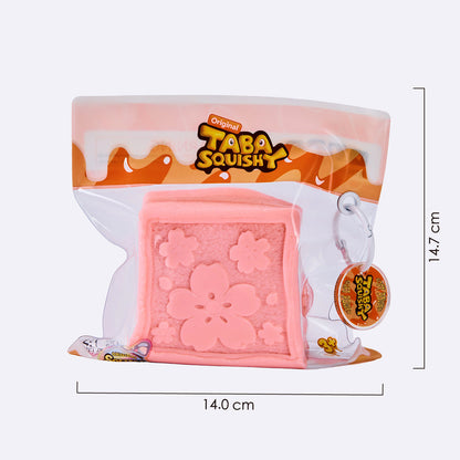 Pink Square Sandwich Cookie Taba Squishy