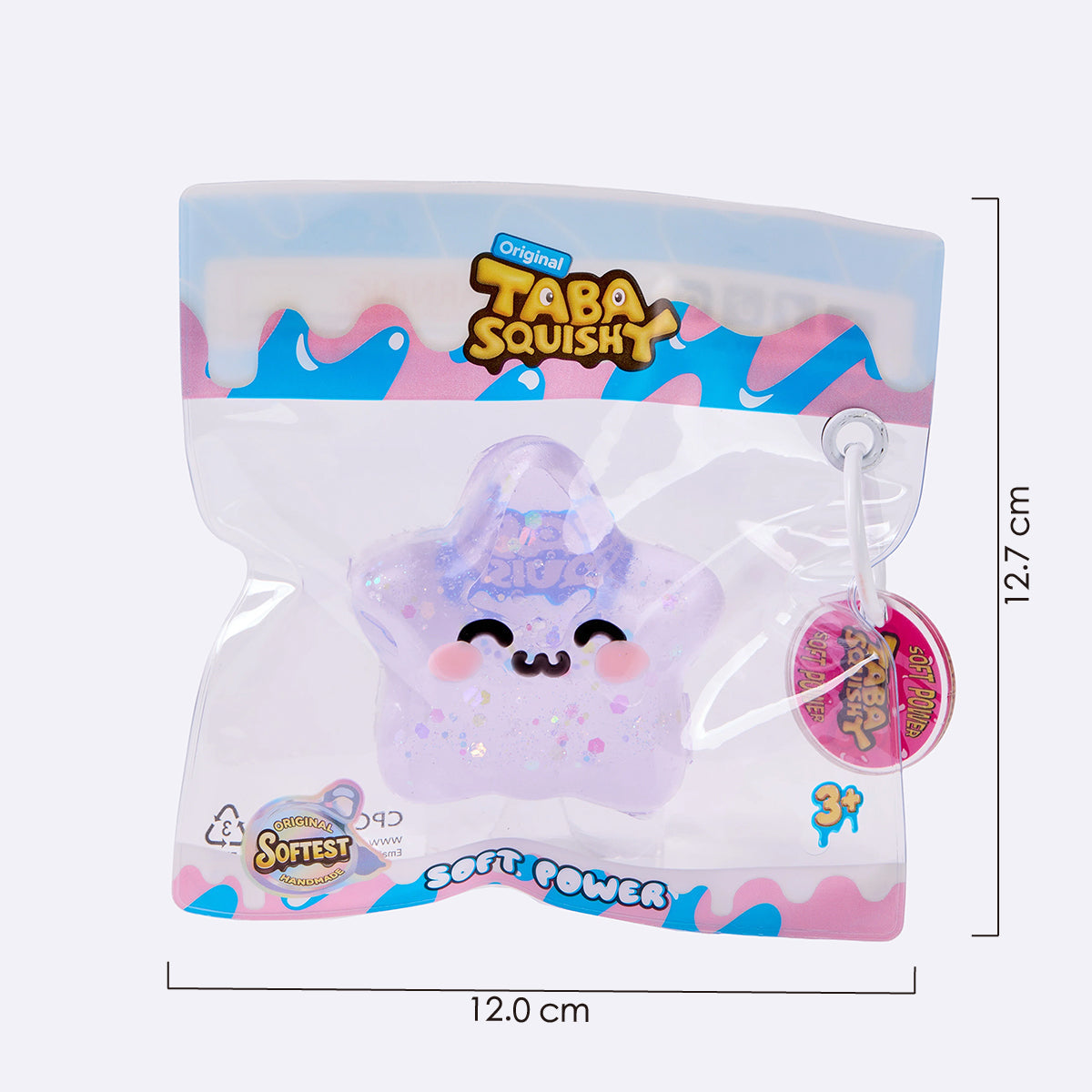 Purple Happy Star Taba Squishy