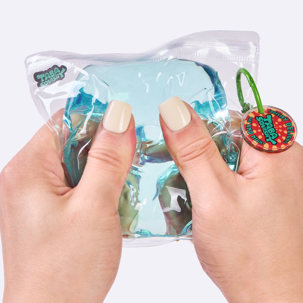 Crystal-blue Ice Cube Taba Squishy