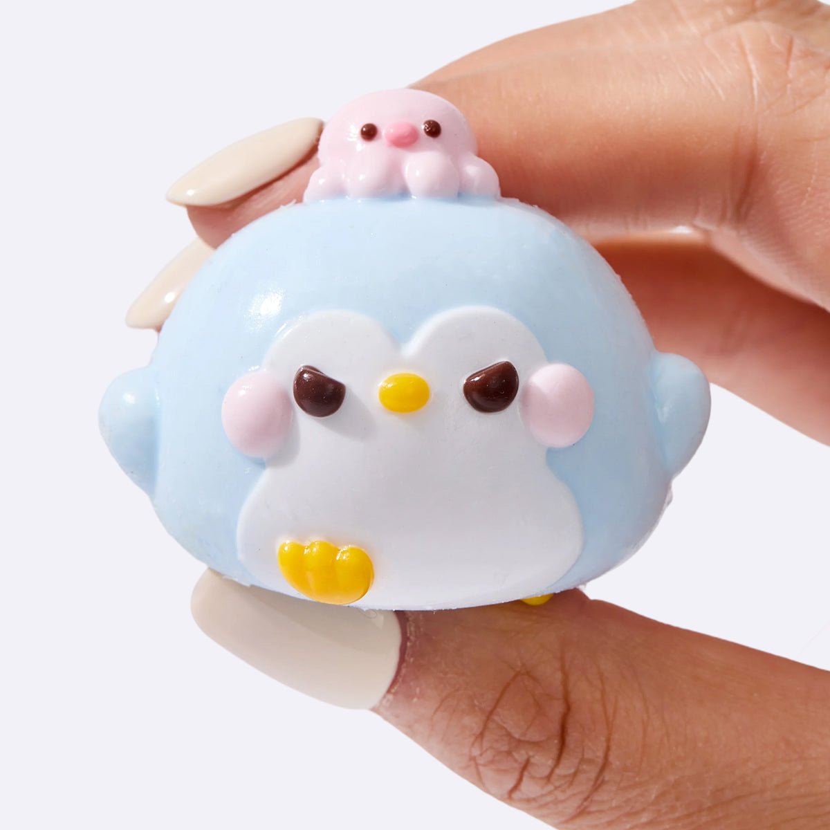 Cute Penguin with Pink Octopus