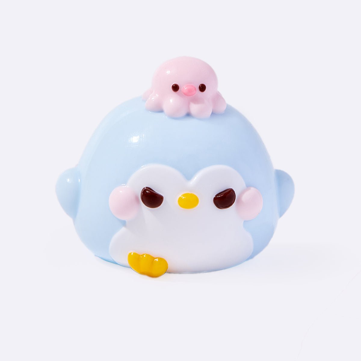 Cute Penguin with Pink Octopus