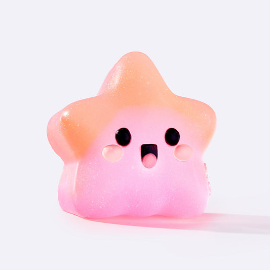 Pink & Orange Happy Star Taba Squishy