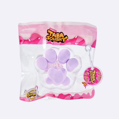 Clear Purple Heart Cat Paw