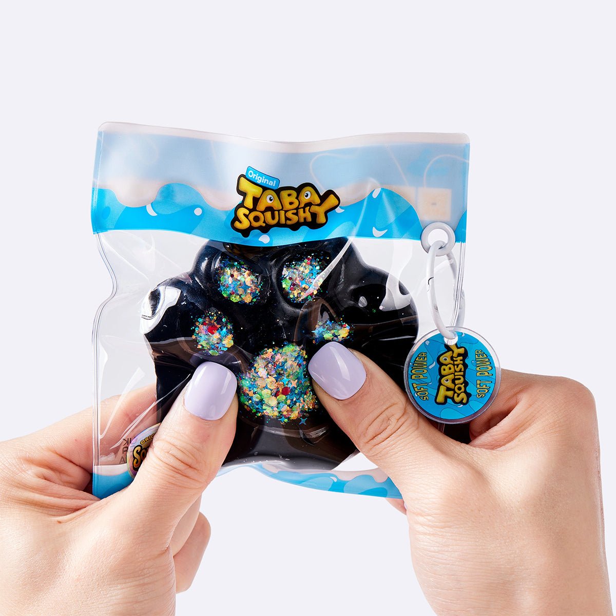 Black Rainbow Glitter Cat Paw