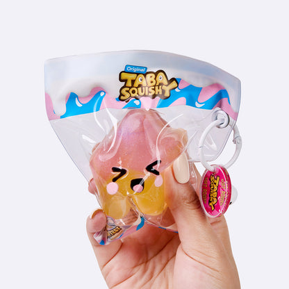 Pink & Yellow Winking Star Taba Squishy