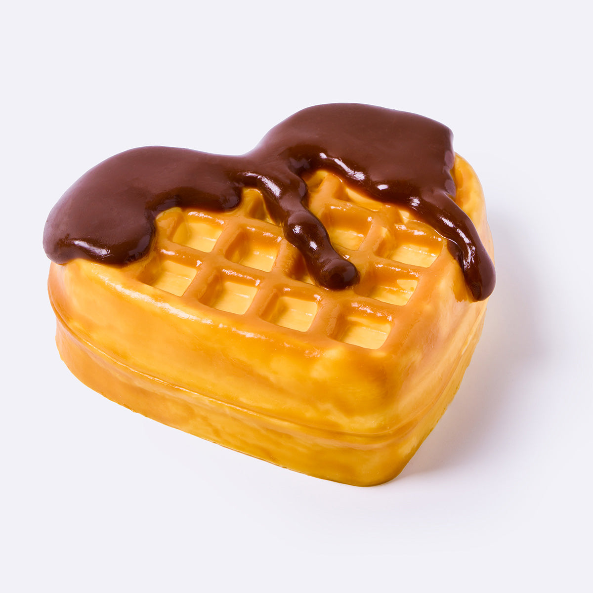 Chocolate Heart Waffle Taba Squishy