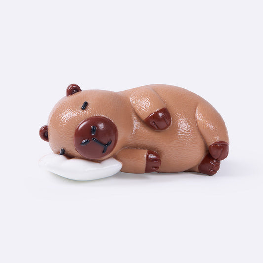 Brown Side-Lying Capybara Taba Squishy