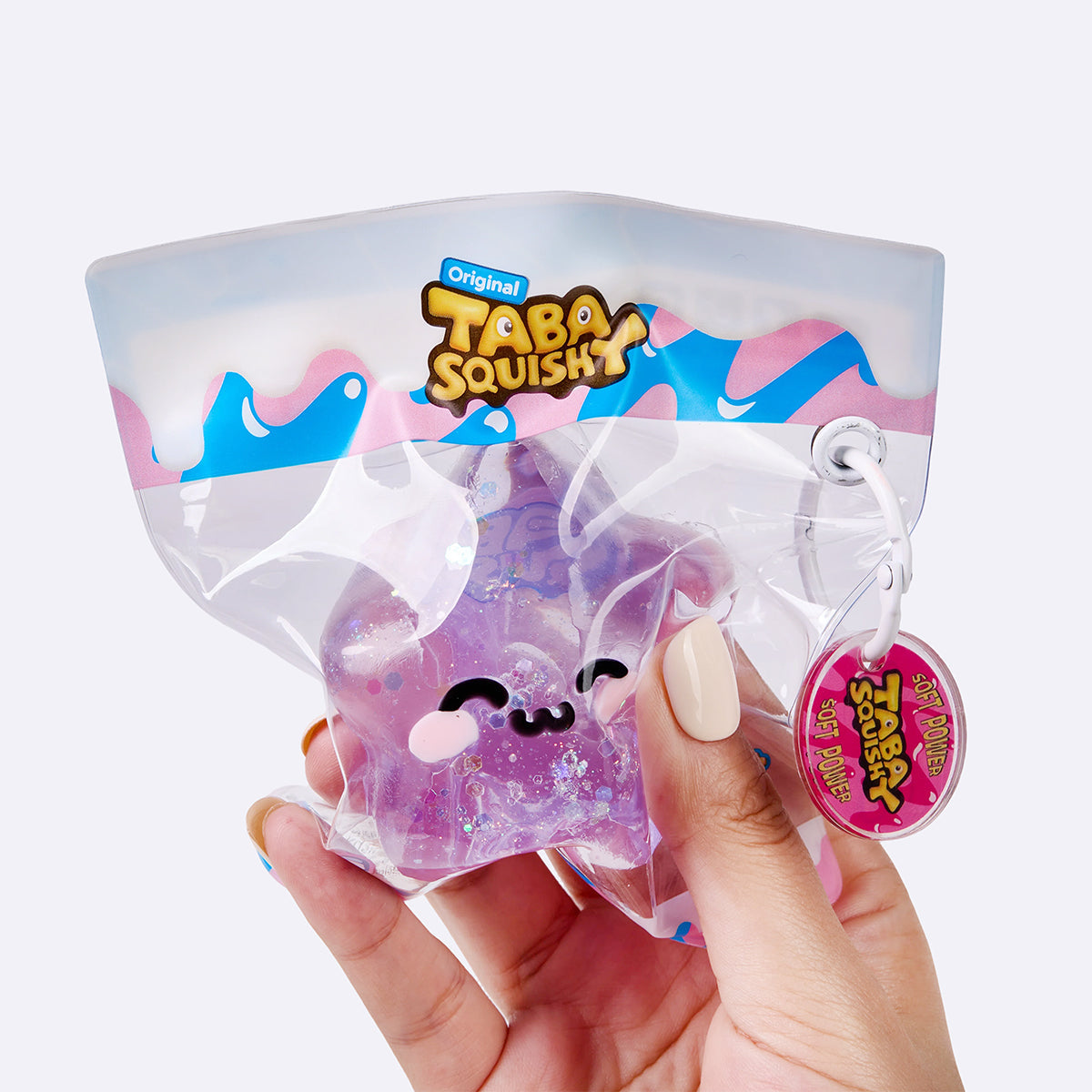 Purple Happy Star Taba Squishy