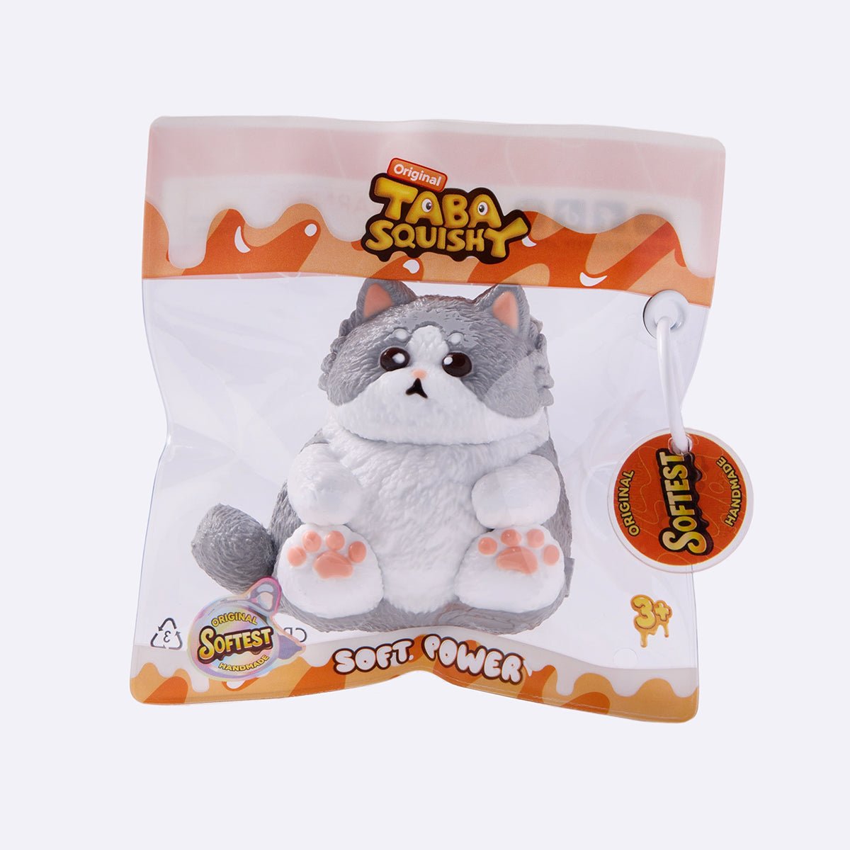 Chubby Gray Cat Taba Squishy