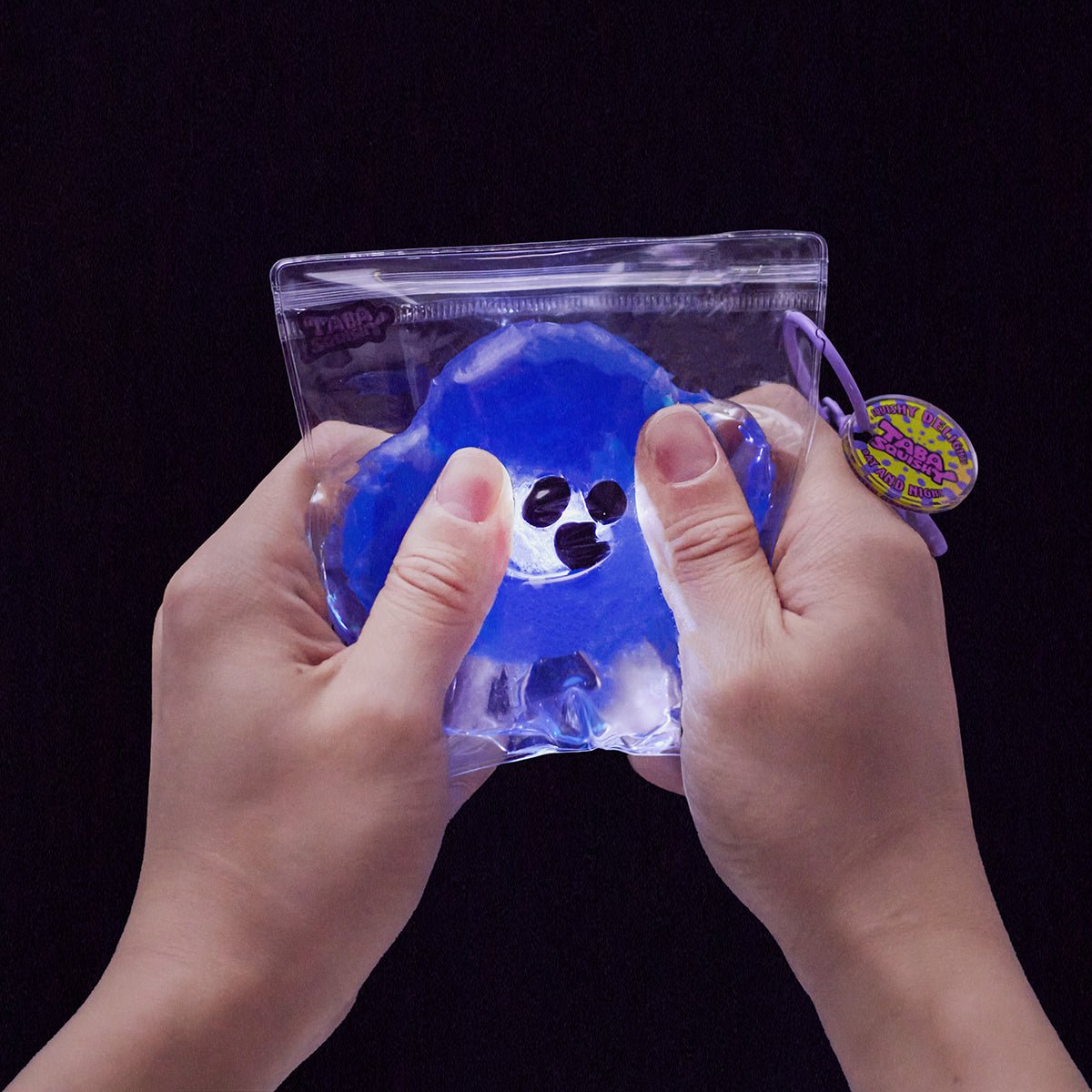 Clear Ghost with Light Taba Squishy
