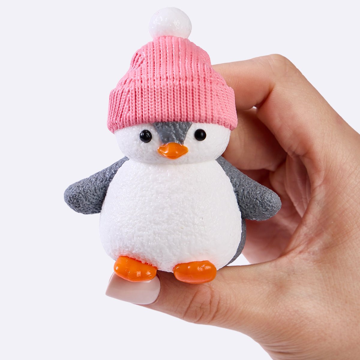 Penguin with Pink Hat Taba Squishy