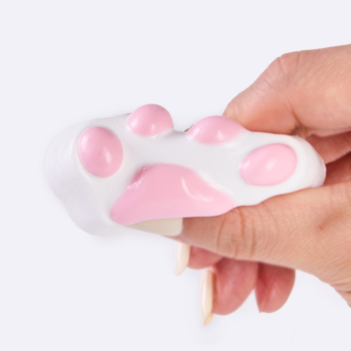 45g White-pink Paw Taba Squishy