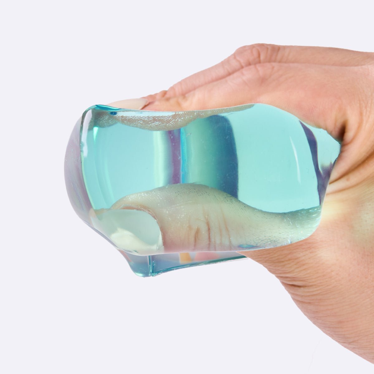 Crystal-blue Ice Cube Taba Squishy