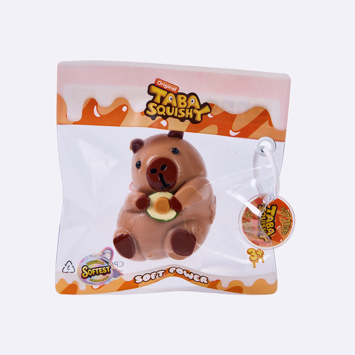 Brown Avocado Hug Capybara Taba Squishy