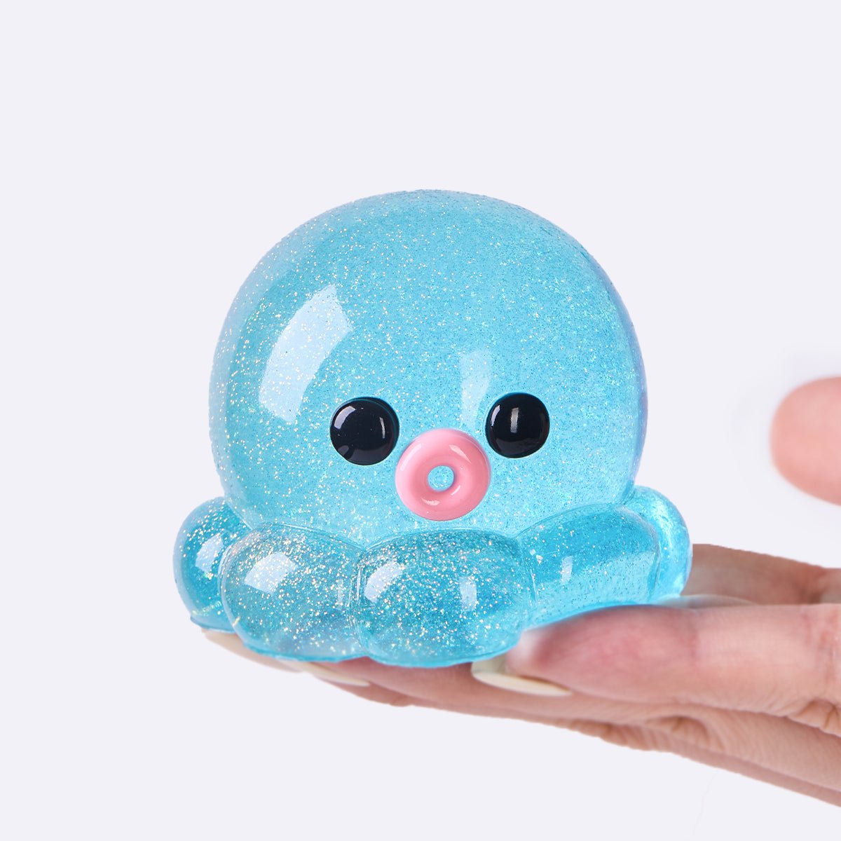Glitter Blue Octopus Taba Squishy
