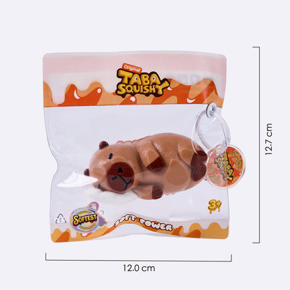 Brown Side-Lying Capybara Taba Squishy